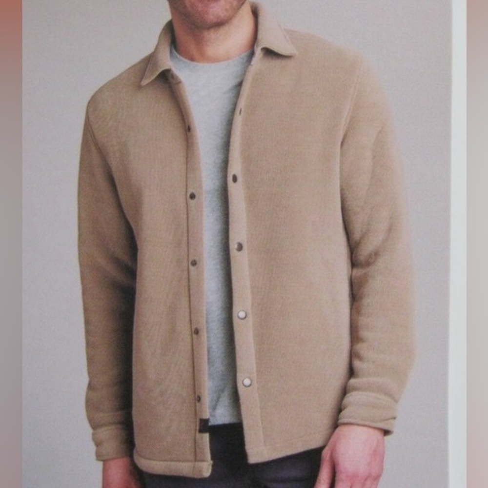 NWT, COPPER & OAK Supply Co. Men's Shirt Jacket, Tan, Size XL